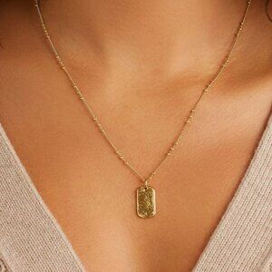 Gorjana Griffin Dog Tag Necklace